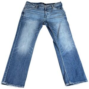 Buckle BKE Henry Jeans Mens 38x30 (37x28.5) Blue Denim Regular Fit Straight Leg